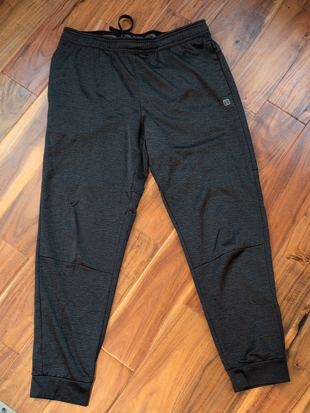 Men's Black Drawstring Jogger Pants